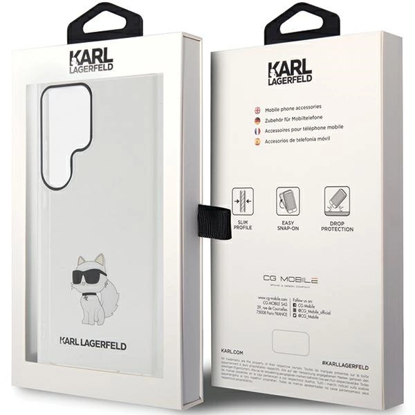 Karl Lagerfeld IML Choupette case for Samsung Galaxy S24 Ultra - transparenteng