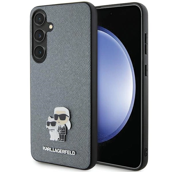Karl Lagerfeld KLHCS24MPSAKCMPG S24+ S926 hardcase gray/gray Saffiano Karl & Choupette Metal Pineng