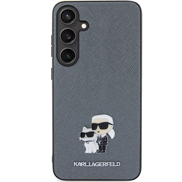 Karl Lagerfeld KLHCS24MPSAKCMPG S24+ S926 hardcase gray/gray Saffiano Karl & Choupette Metal Pineng