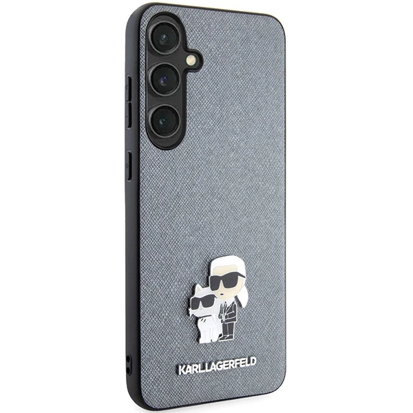 Karl Lagerfeld KLHCS24MPSAKCMPG S24+ S926 hardcase gray/gray Saffiano Karl & Choupette Metal Pineng