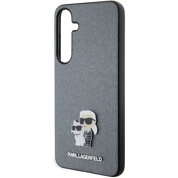 Karl Lagerfeld KLHCS24MPSAKCMPG S24+ S926 hardcase gray/gray Saffiano Karl & Choupette Metal Pineng