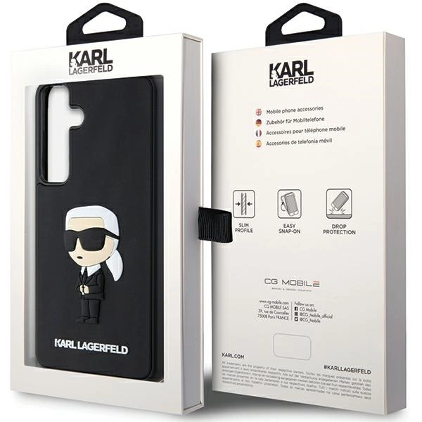 Karl Lagerfeld 3D Rubber Ikonik case for Samsung Galaxy S24 - blackeng