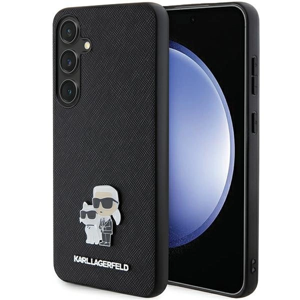 Karl Lagerfeld KLHCS24SPSAKCMPK S24 S921 hardcase black/black Saffiano Karl & Choupette Metal Pineng