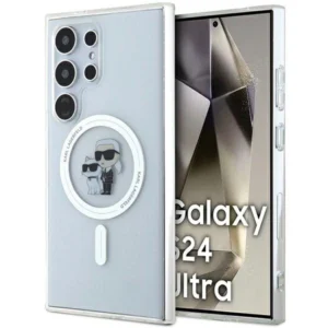 Karl Lagerfeld IML Karl&Choupette MagSafe case for Samsung Galaxy S24 Ultra - transparenteng