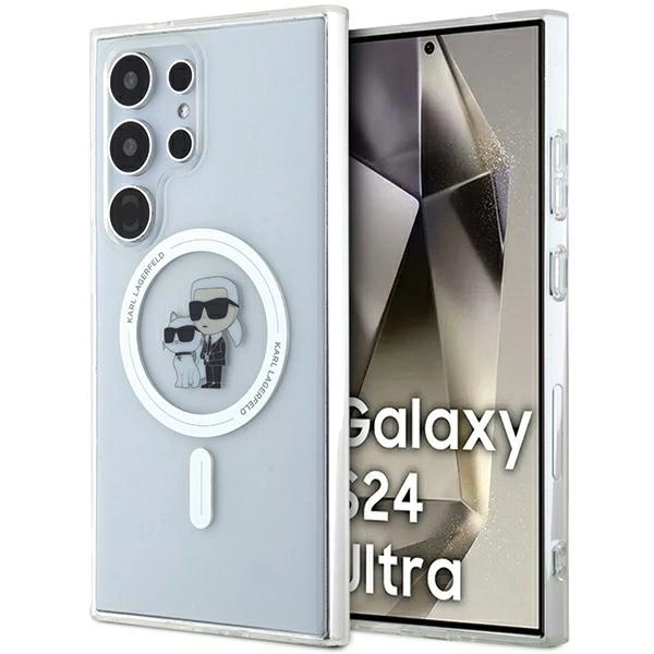 Karl Lagerfeld IML Karl&Choupette MagSafe case for Samsung Galaxy S24 Ultra - transparenteng