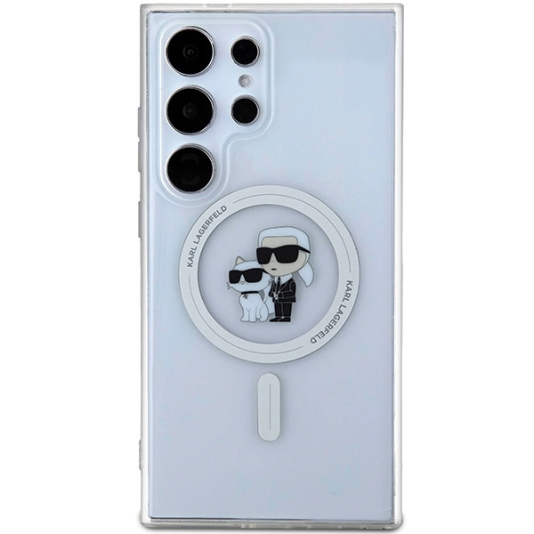 Karl Lagerfeld IML Karl&Choupette MagSafe case for Samsung Galaxy S24 Ultra - transparenteng