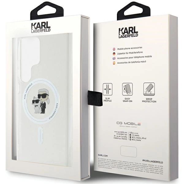 Karl Lagerfeld IML Karl&Choupette MagSafe case for Samsung Galaxy S24 Ultra - transparenteng