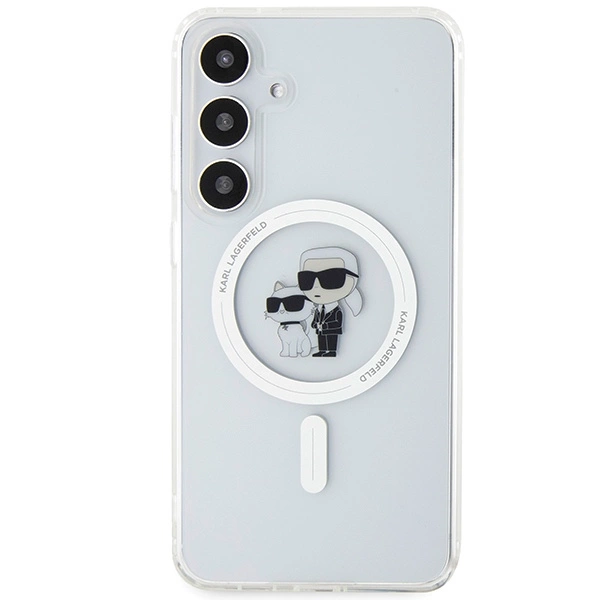 Karl Lagerfeld IML Karl&Choupette MagSafe case for Samsung Galaxy S24 - transparenteng