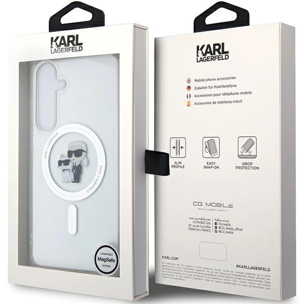 Karl Lagerfeld IML Karl&Choupette MagSafe case for Samsung Galaxy S24 - transparenteng