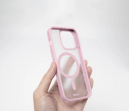 LAUT Huex Protect - obudowa ochronna do iPhone 13/14/15 kompatybilna z MagSafe (pink)pol