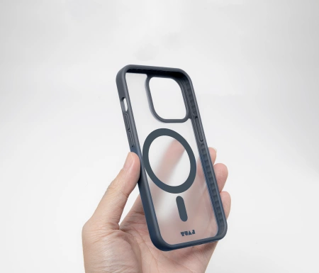 Etui LAUT Huex Protect z MagSafe do iPhone 15 Pro Max - ciemnoniebieskiepol