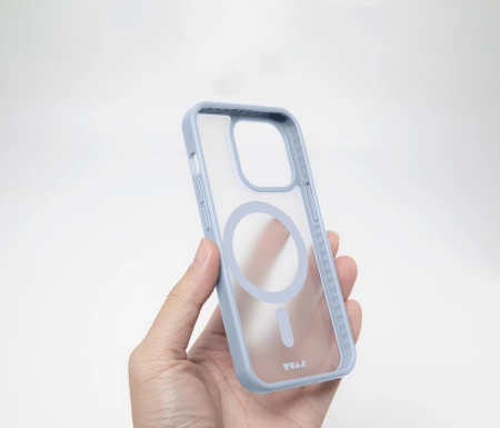 Etui LAUT Huex Protect z MagSafe do iPhone 14 Plus / 15 Plus - jasnoniebieskiepol