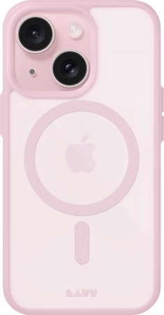 LAUT Huex Protect case with MagSafe for iPhone 14 Plus / 15 Plus - pinkeng