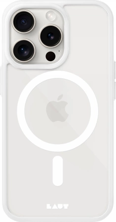 LAUT Huex Protect case with MagSafe for iPhone 15 Pro Max - whiteeng