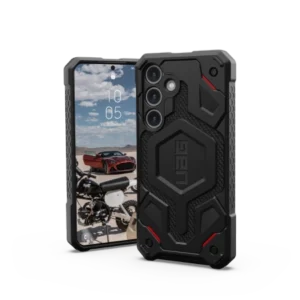UAG Monarch Pro case for Samsung Galaxy S24 with magnetic module - black kevlareng