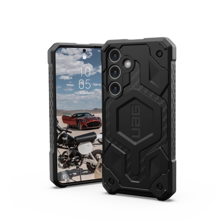 159798_1 UAG Monarch Pro case for Samsung Galaxy S24 with magnetic module - black carboneng