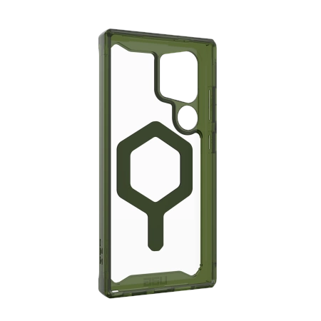159813_2 UAG Plyo Pro Magnet case for Samsung Galaxy S24 Ultra 5G with magnetic module - transparent greeneng