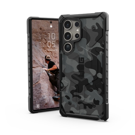159834_1 UAG Pathfinder Magnet SE case for Samsung Galaxy S24 Ultra 5G with magnetic module - camo grayeng
