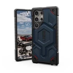 UAG Monarch Pro Case for Samsung Galaxy S24 Ultra 5G with Magnetic Module - Blue Kevlareng