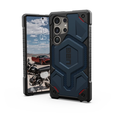 UAG Monarch Pro Case for Samsung Galaxy S24 Ultra 5G with Magnetic Module - Blue Kevlareng