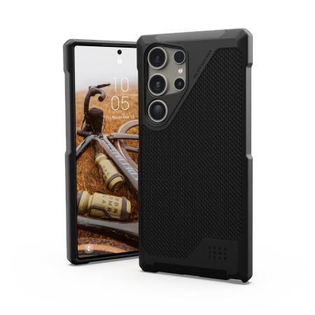 UAG Metropolis LT Magnet case for Samsung Galaxy S24 Ultra with magnetic module - black kevlareng