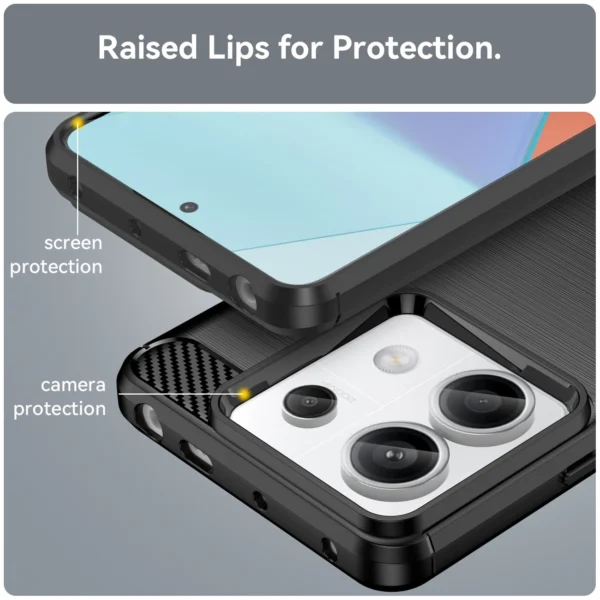 Carbon Case for Xiaomi Redmi Note 13 5G - blackeng