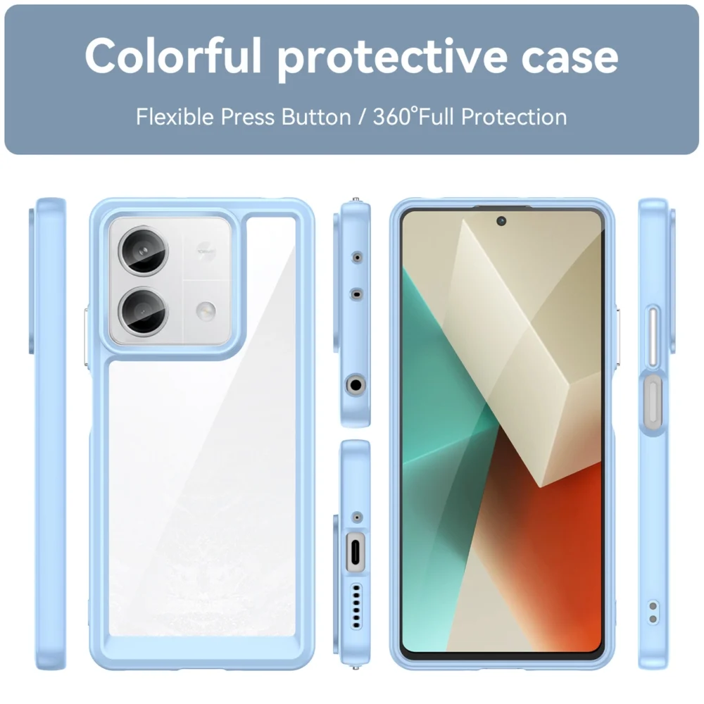 Outer Space Case with gel frame for Xiaomi Redmi Note 13 5G - blueeng