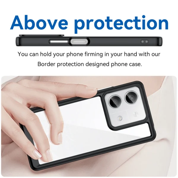 Outer Space Case with gel frame for Xiaomi Redmi Note 13 5G - blackeng
