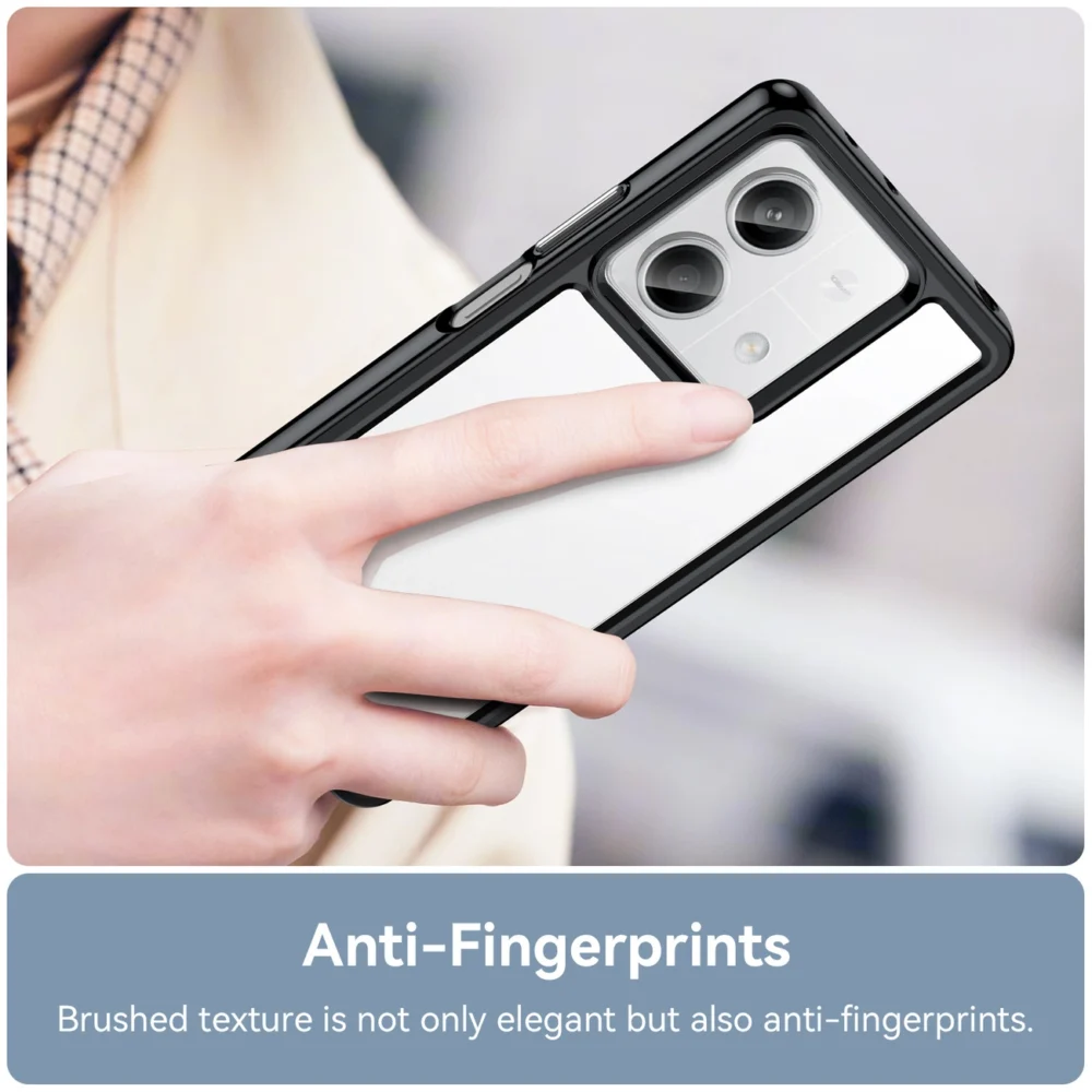 Outer Space Case with gel frame for Xiaomi Redmi Note 13 5G - blackeng