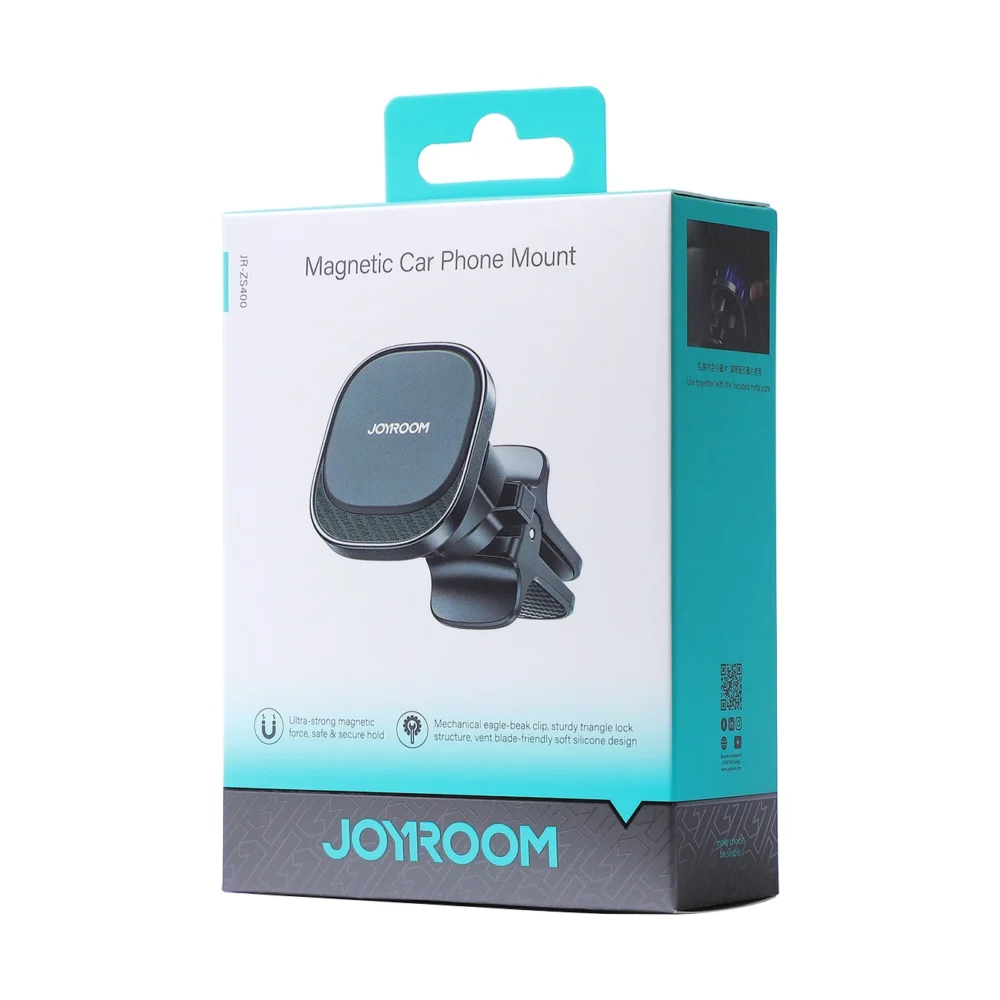 Joyroom JR-ZS400 magnetic car phone holder for air vent - blackeng
