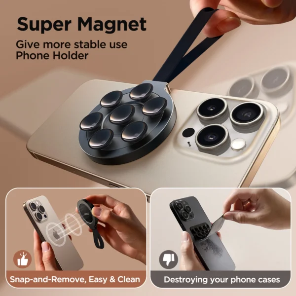Joyroom JR-ZS393 magnetic phone holder with suction cups - blackeng