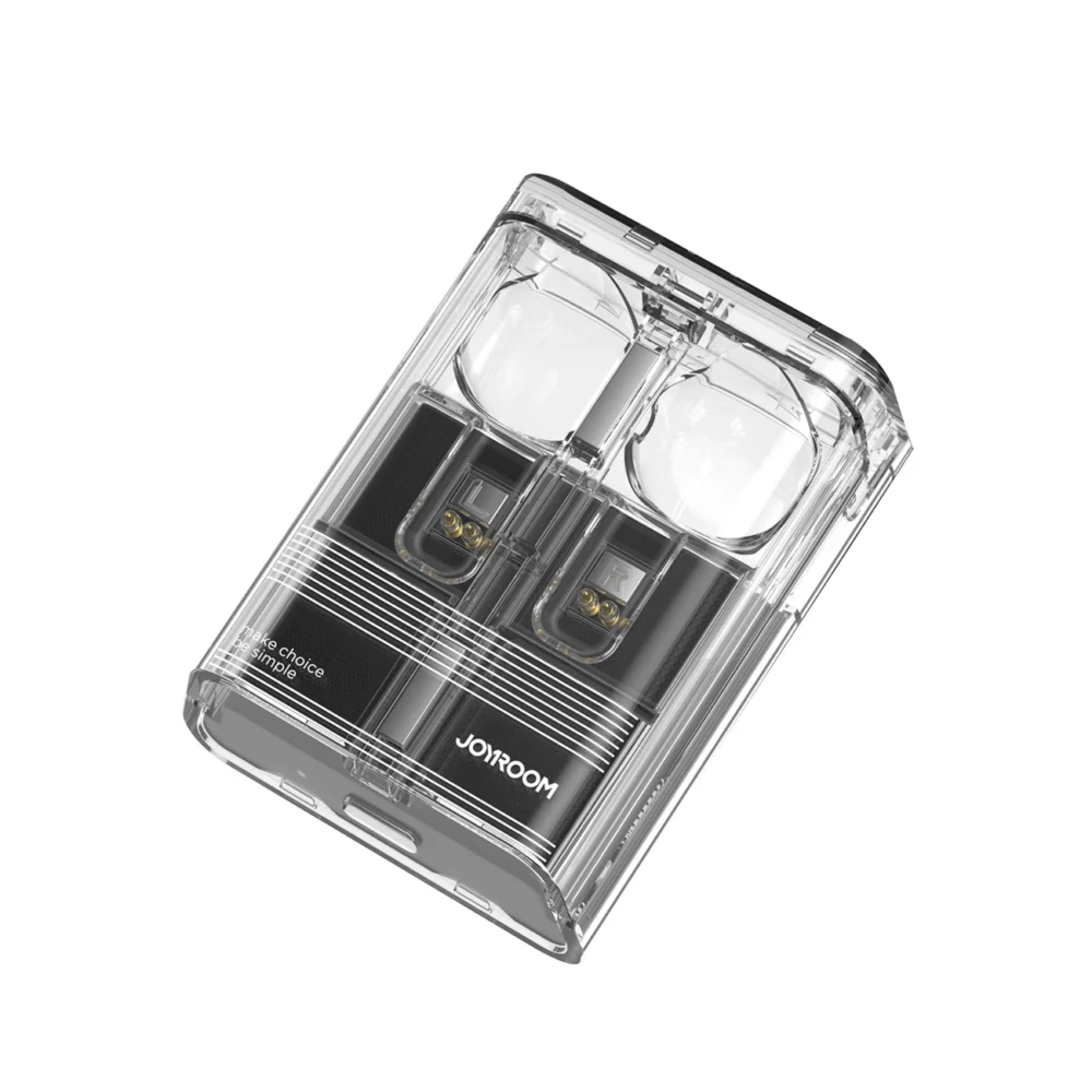 TWS Joyroom JR-TC1 IceLens Series wireless headphones with LED lights - blackeng