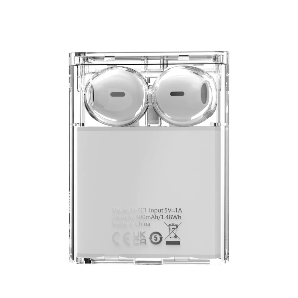 TWS Joyroom JR-TC1 IceLens Series wireless headphones with LED lights - whiteeng