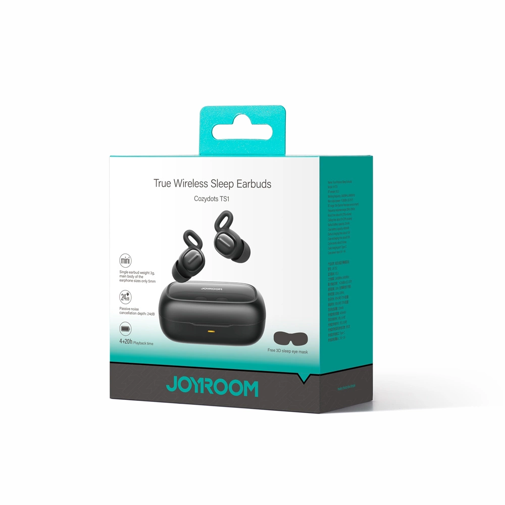 Joyroom JR-TS1 Cozydots Series TWS headphones with Bluetooth 5.3 and noise cancellation - blackeng