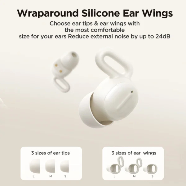 Joyroom JR-TS1 Cozydots Series TWS headphones with Bluetooth 5.3 and noise cancellation - blackeng