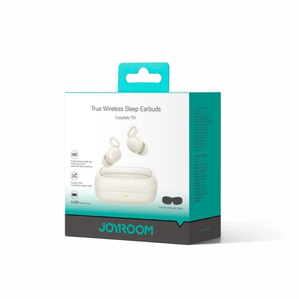 Joyroom JR-TS1 Cozydots Series TWS headphones with Bluetooth 5.3 and noise cancellation - whiteeng