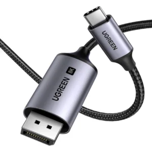 Ugreen CM556 cable with USB-C and DisplayPort 8K connectors, 2 m long - grayeng