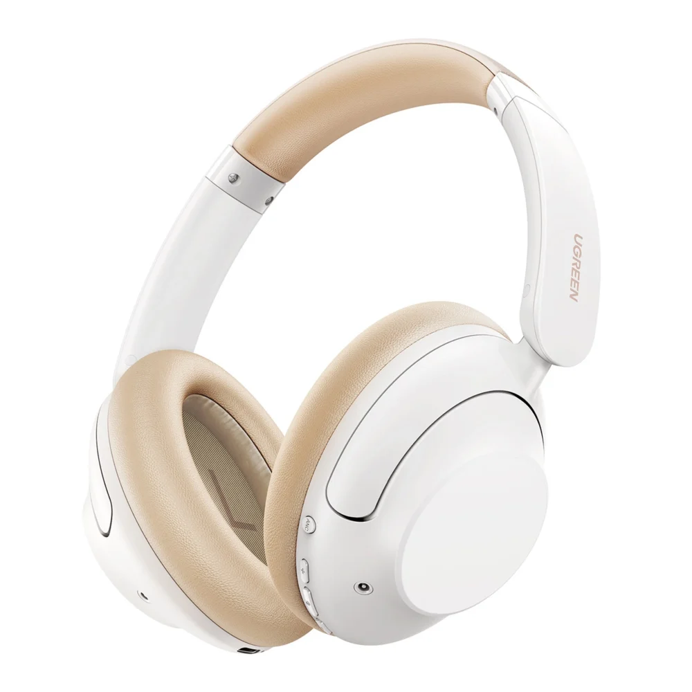 Ugreen HP202 HiTune Max5 on-ear wireless headphones with hybrid ANC noise reduction - whiteeng