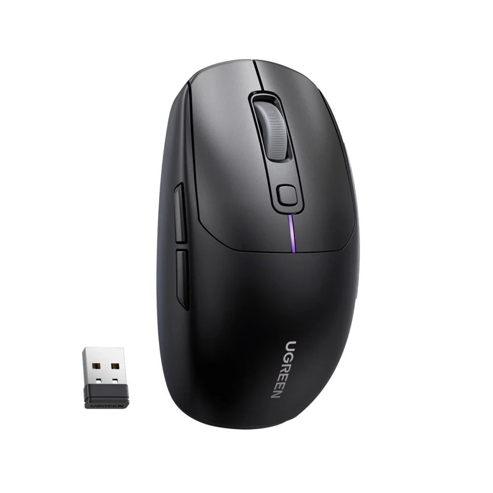 Ugreen MU103 Bluetooth 5.0 computer mouse / 2.4GHz USB receiver - blackeng