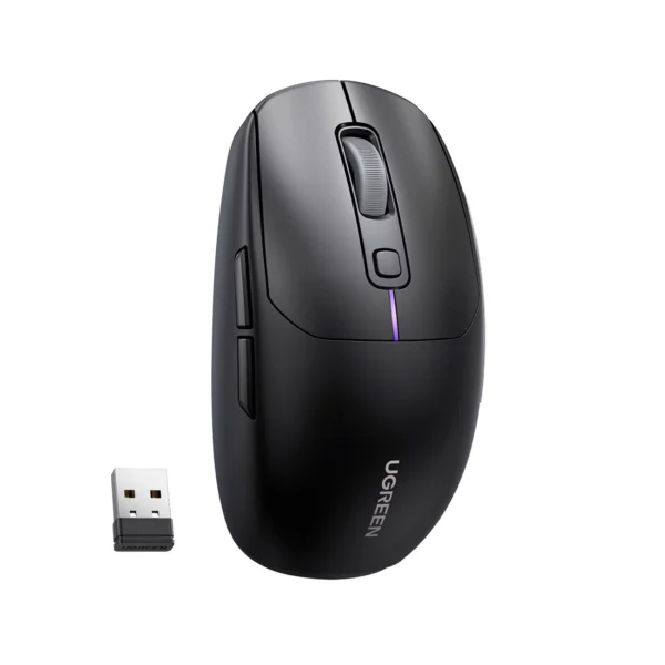 Ugreen MU103 Bluetooth 5.0 computer mouse / 2.4GHz USB receiver - blackeng