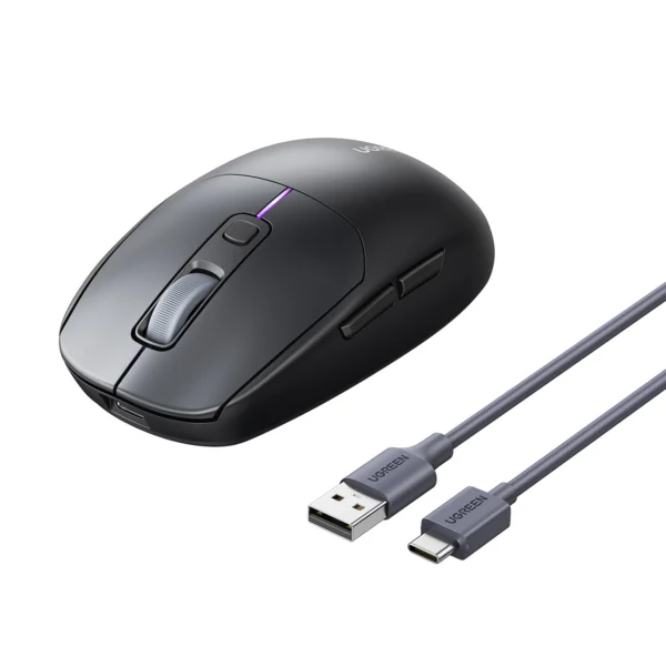 Ugreen MU103 Bluetooth 5.0 computer mouse / 2.4GHz USB receiver - blackeng
