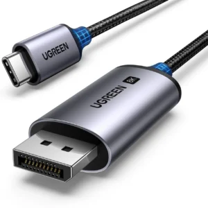 Ugreen CM556 cable with USB-C and DisplayPort 8K connectors, 3 m long - grayeng