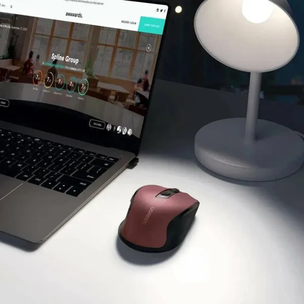 Ugreen MU006 wireless optical mouse USB 2.4GHz / Bluetooth 5.0 4000 DPI - redeng