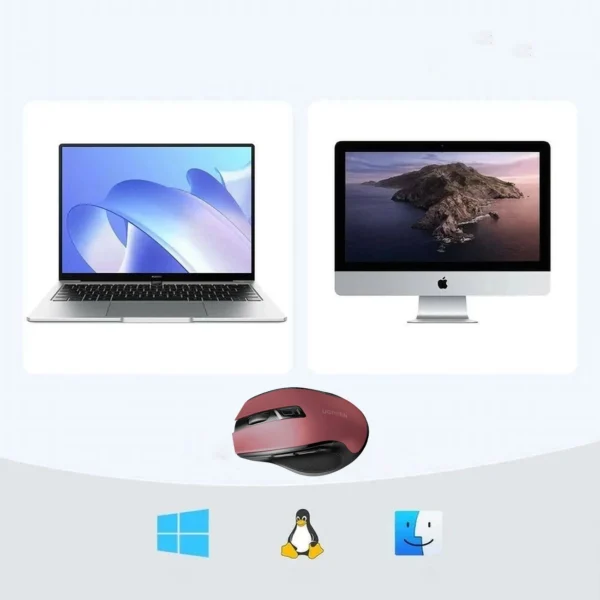 Ugreen MU006 wireless optical mouse USB 2.4GHz / Bluetooth 5.0 4000 DPI - redeng