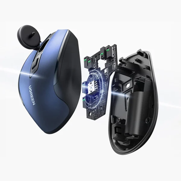 Ugreen MU006 Wireless Optical Mouse USB 2.4GHz / Bluetooth 5.0 4000 DPI - Blueeng