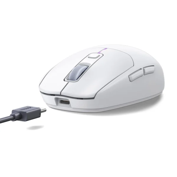Ugreen MU103 Bluetooth 5.0 computer mouse / 2.4GHz USB receiver - whiteeng