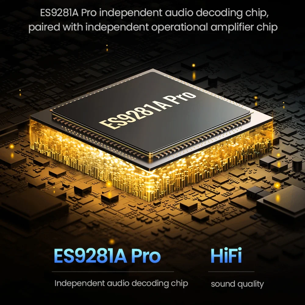 Ugreen CM545 DAC headphone amplifier from USB-C to 3.5 mm mini jack - blackeng