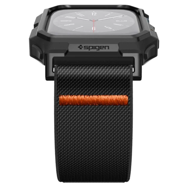 Spigen Lite Fit Pro Case with Strap for Apple Watch 4 / 5 / 6 / 7 / 8 / 9 / SE (44 / 45 mm) - Matte Blackeng