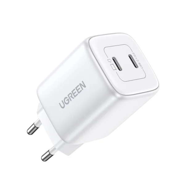 [RETURNED ITEM] Quick charger GaN 2 x USB-C 45W QC PD Ugreen CD294 - whiteeng