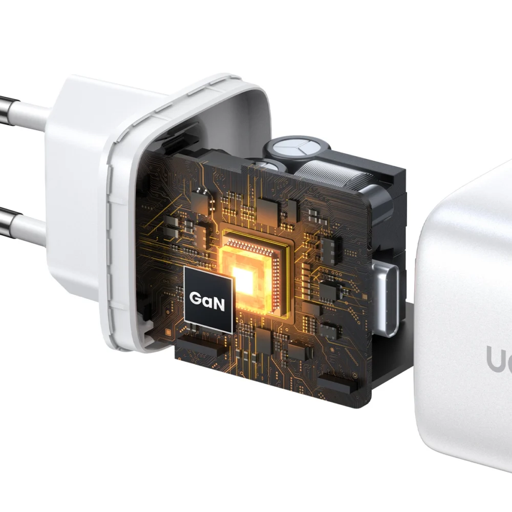 [RETURNED ITEM] Quick charger GaN 2 x USB-C 45W QC PD Ugreen CD294 - whiteeng